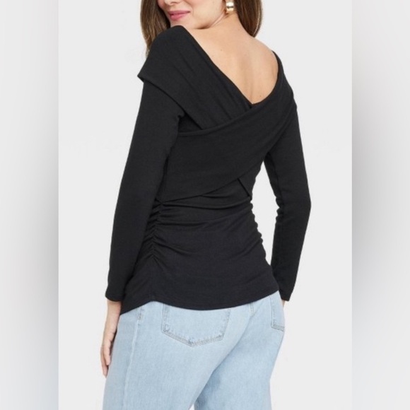 Isabel Maternity Crossover Long Sleeve Top size M - Picture 3 of 7